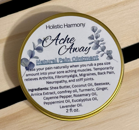 AcheAway- Natural Muscle Pain Relief Ointment 2oz