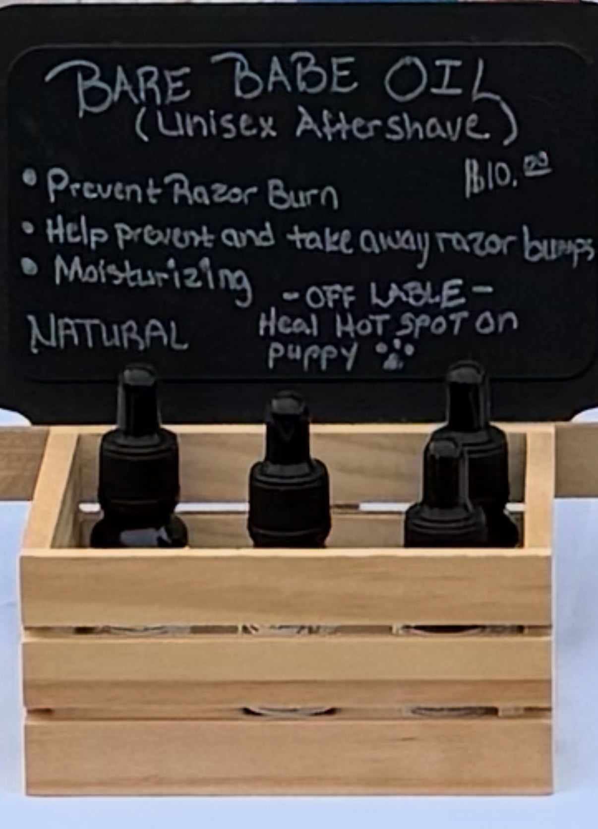 Natural Bare Babe Oil- Unisex Aftershave 15ml Bottle