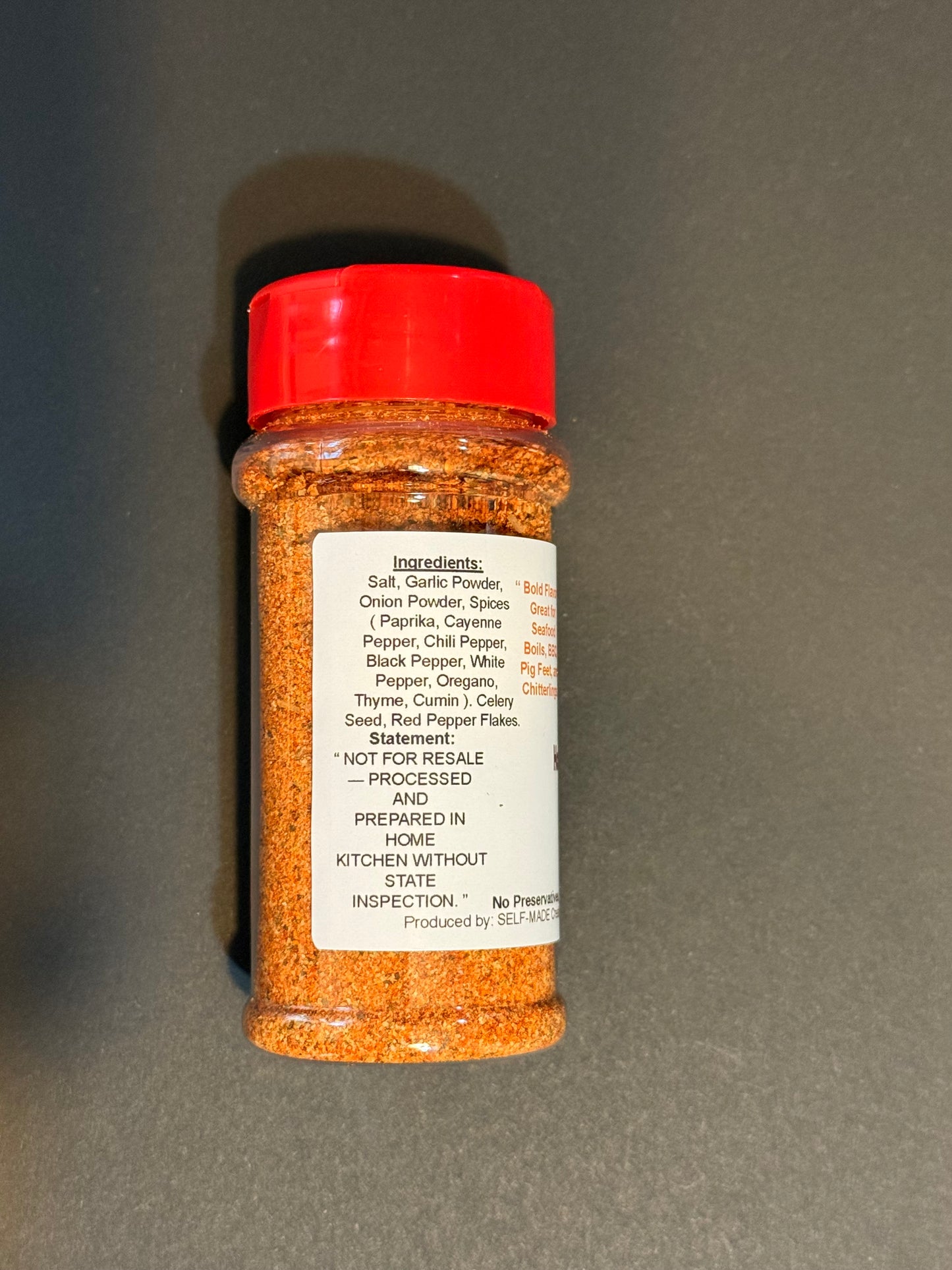 SOLD IN VIRGINIA ONLY Uncle Red’s Bold & Spicy Cajun Seasoning – Homestyle Wild Mix 3oz